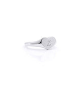 Personalised Sterling Silver Heart Ring