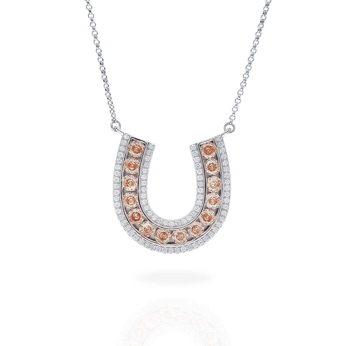 Alf&Co Large Sparkle Horseshoe Necklace