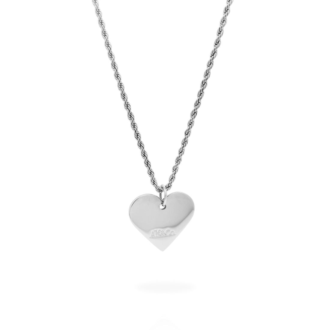 Personalised Stainless Steel Heart Necklace