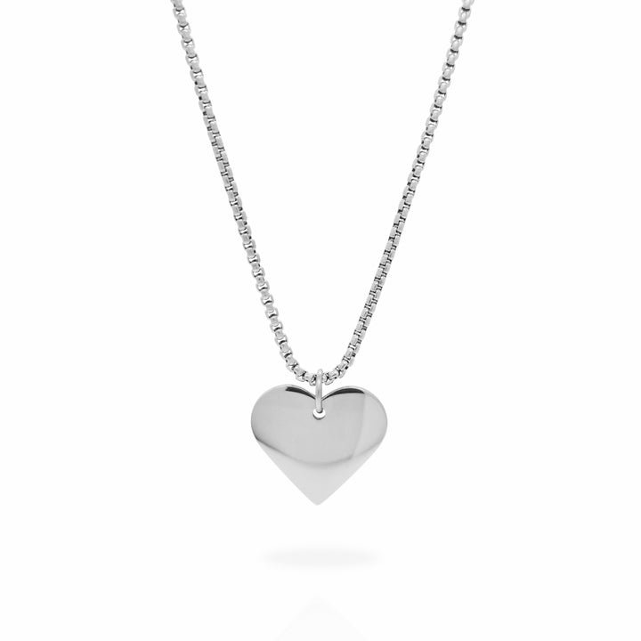 Personalised Stainless Steel Heart Necklace