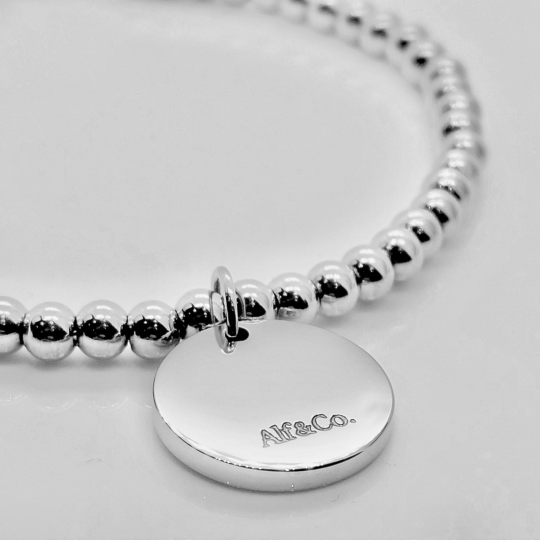 Personalised Stainless Steel Coin Bracelet