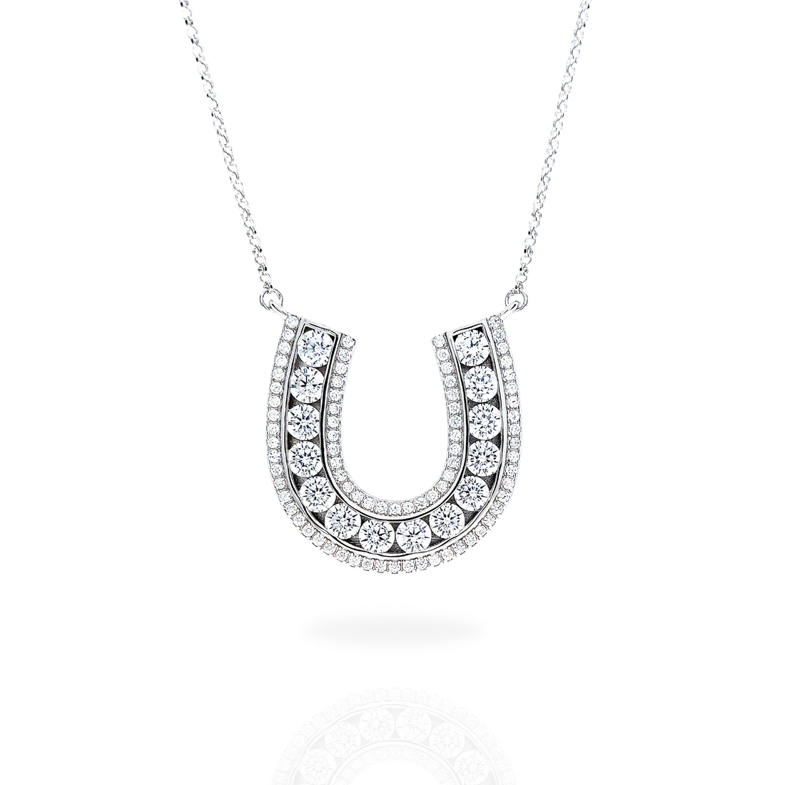 Alf&Co Large Sparkle Horseshoe Necklace