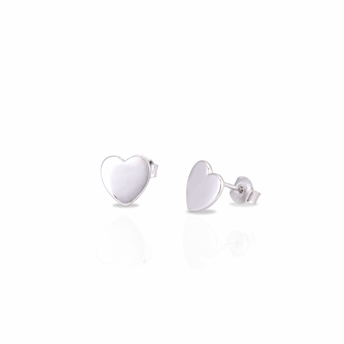 Personalised Heart Stud Earrings