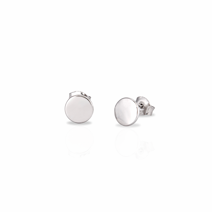 Personalised Round Disc Stud Earrings