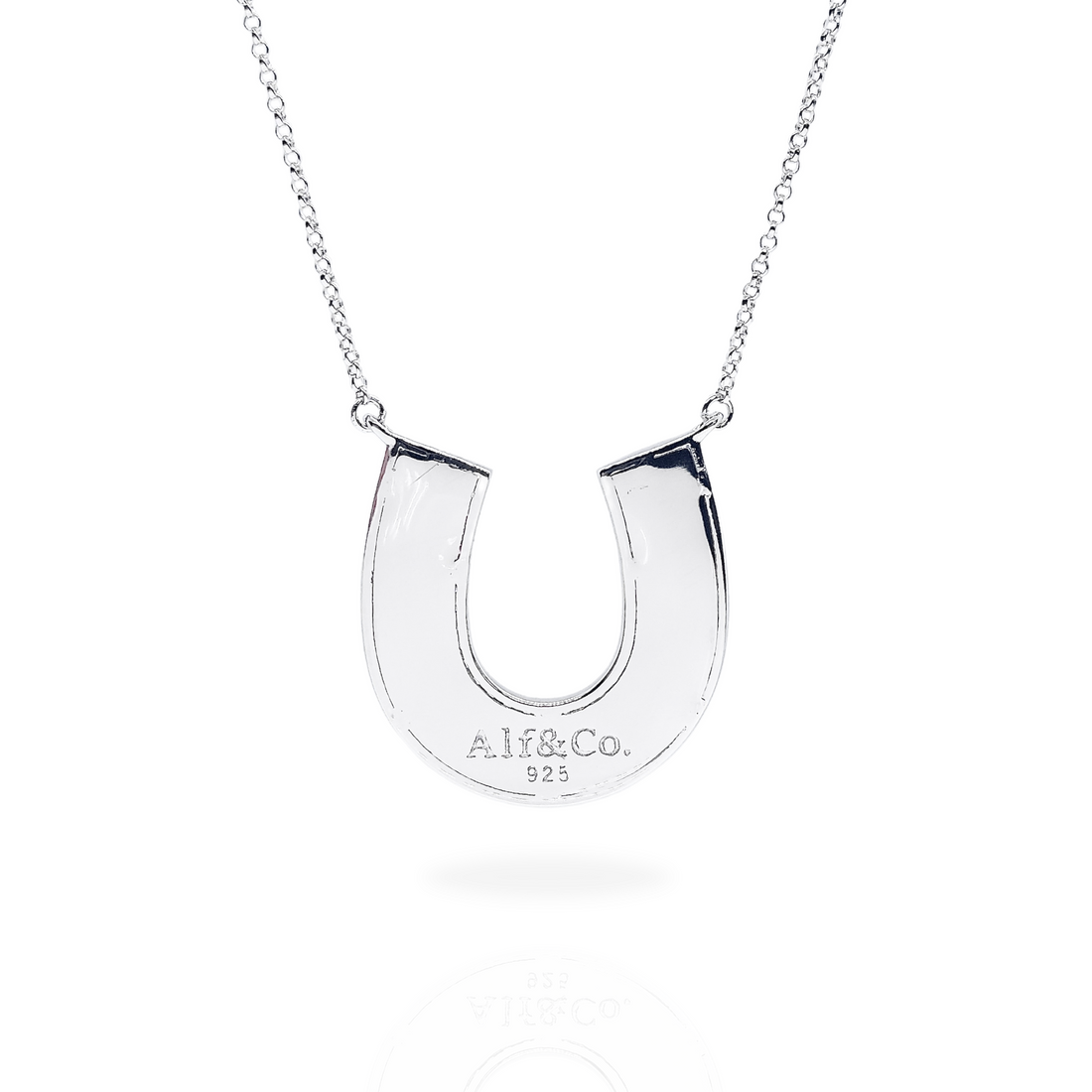 Alf&Co Large Sparkle Horseshoe Necklace