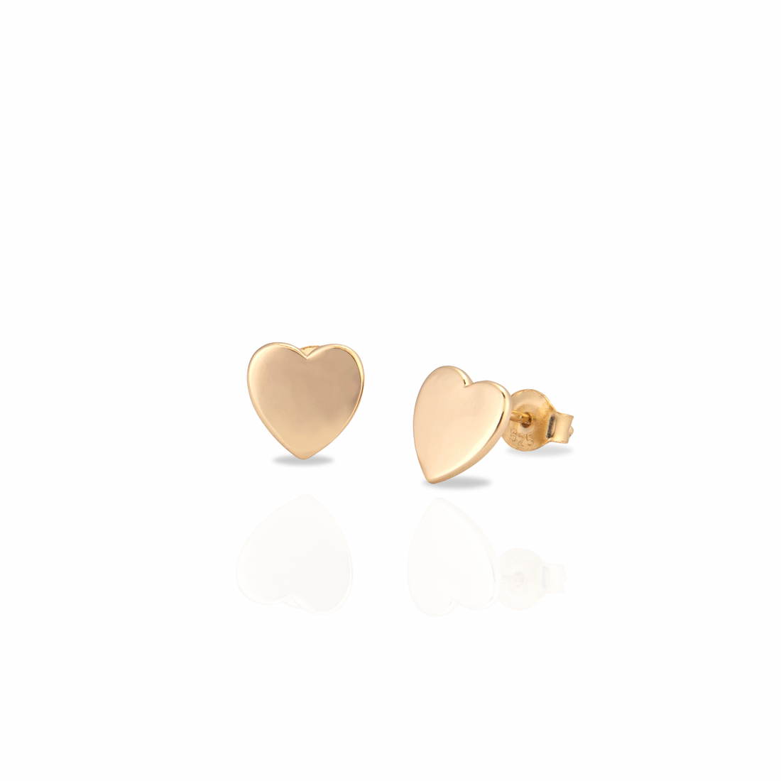 Personalised Heart Stud Earrings