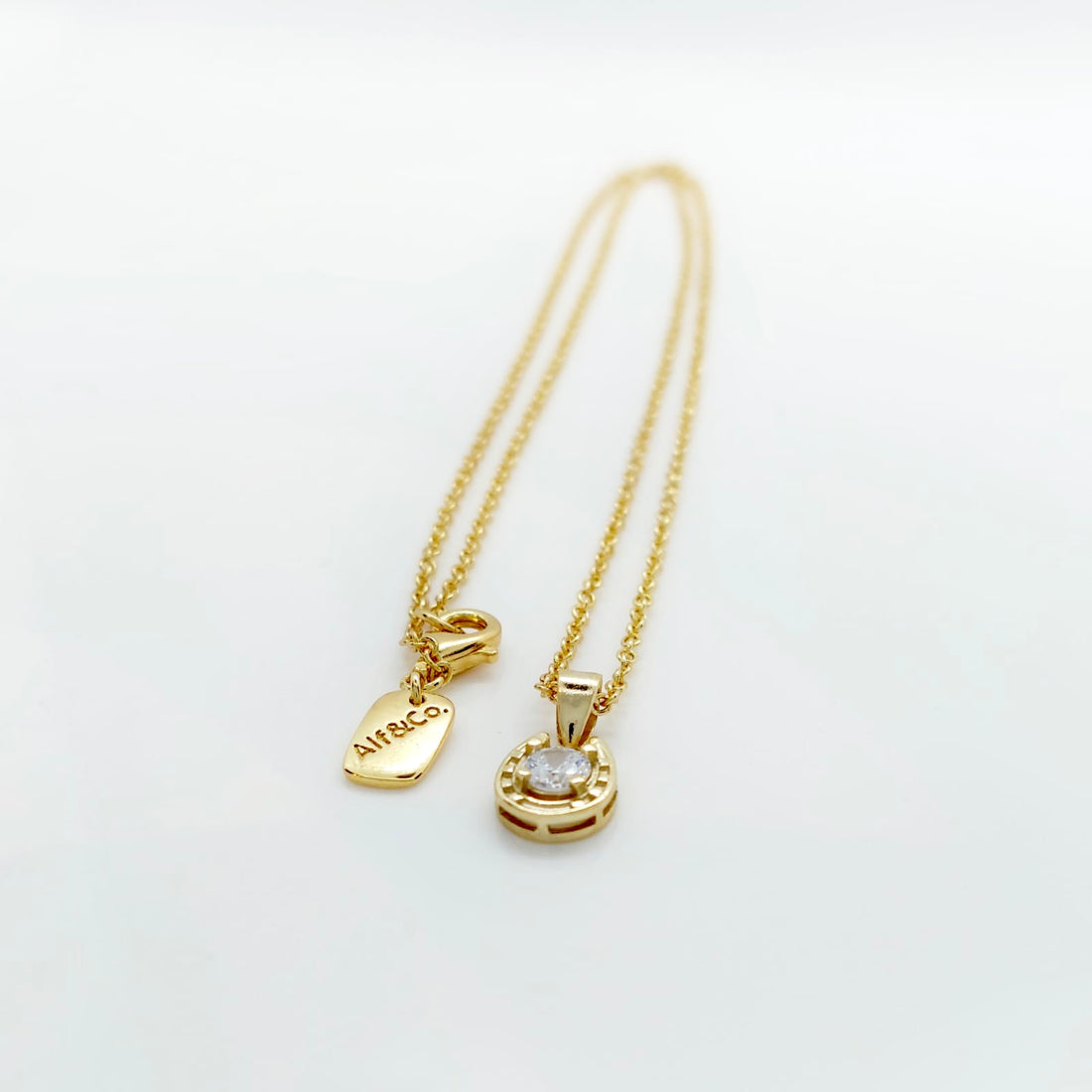 14K Gold plated Horseshoe Necklace