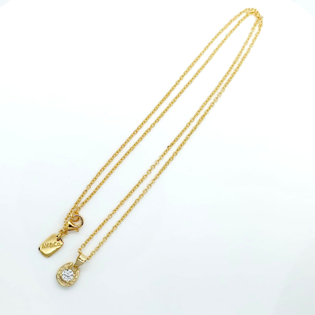 14K Gold plated Horseshoe Necklace