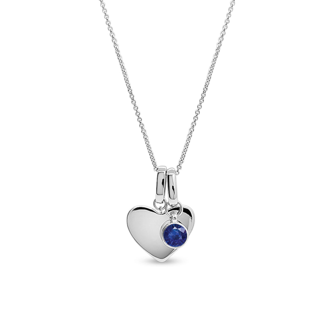 Personalised Heart Necklace - Variants with Horseshoe & Birthstone