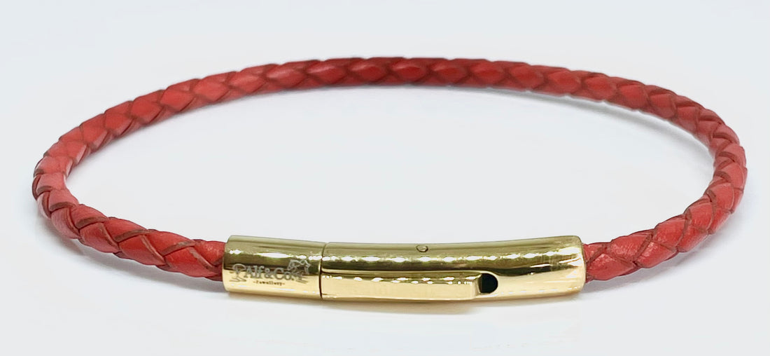 Hunt Whip Braided Leather Bracelet - Various Colours