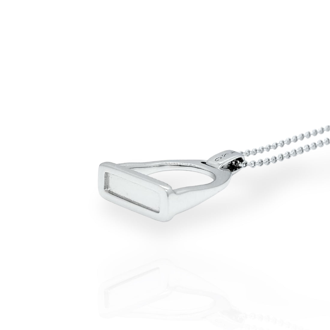 Silver Stirrup Necklace