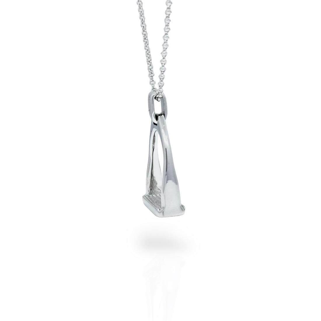 Silver Stirrup Necklace