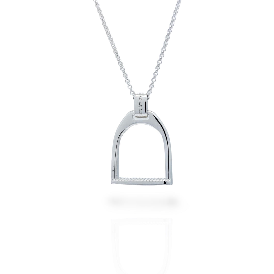 Silver Stirrup Necklace