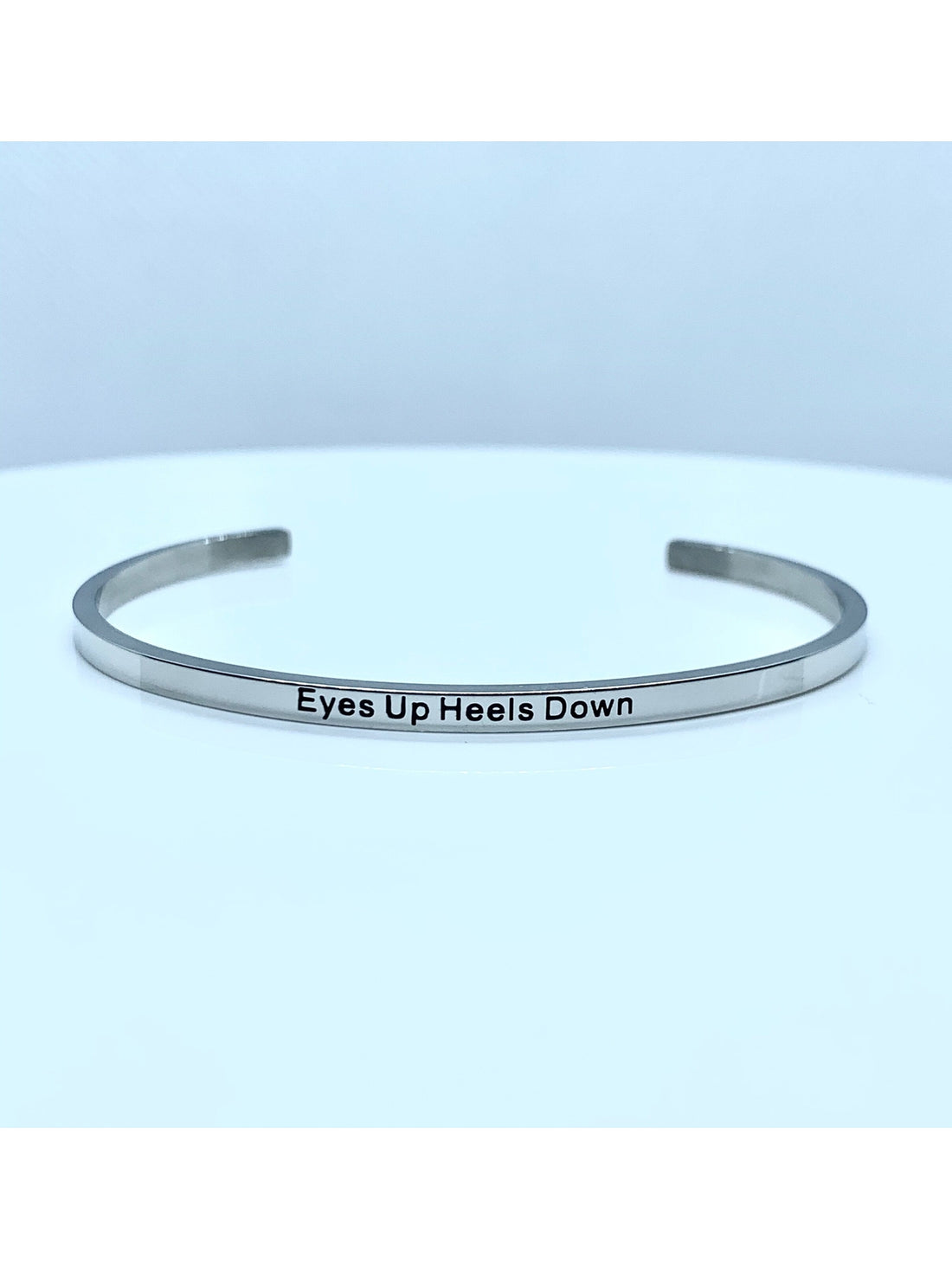 Inspirational Quote Bangle - Various - Silver