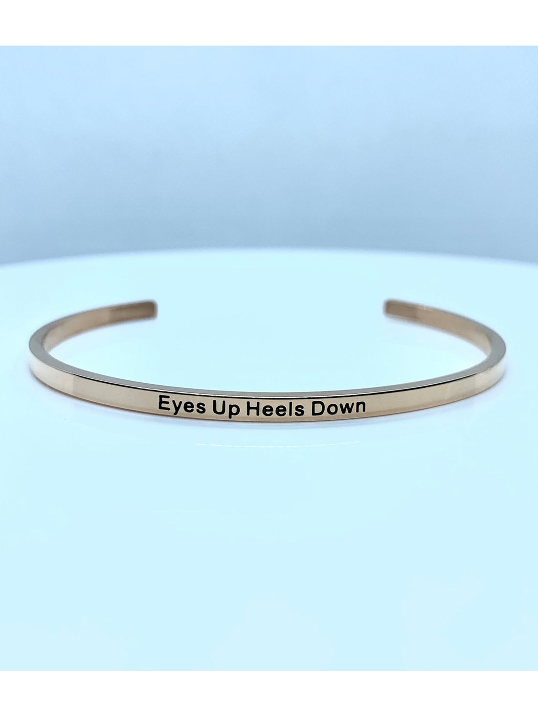 Inspirational Quote Bangle - Various - Rose Gold plated