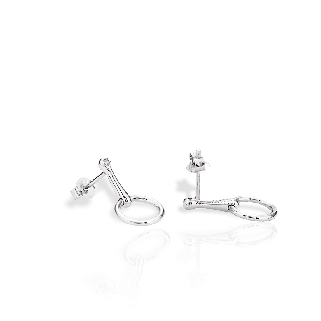 Loose Ring Snaffle Earrings