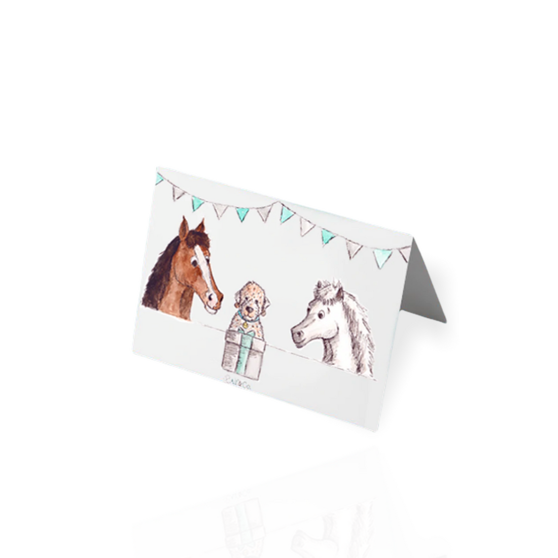 Alf & Co - Equestrian Greeting Card