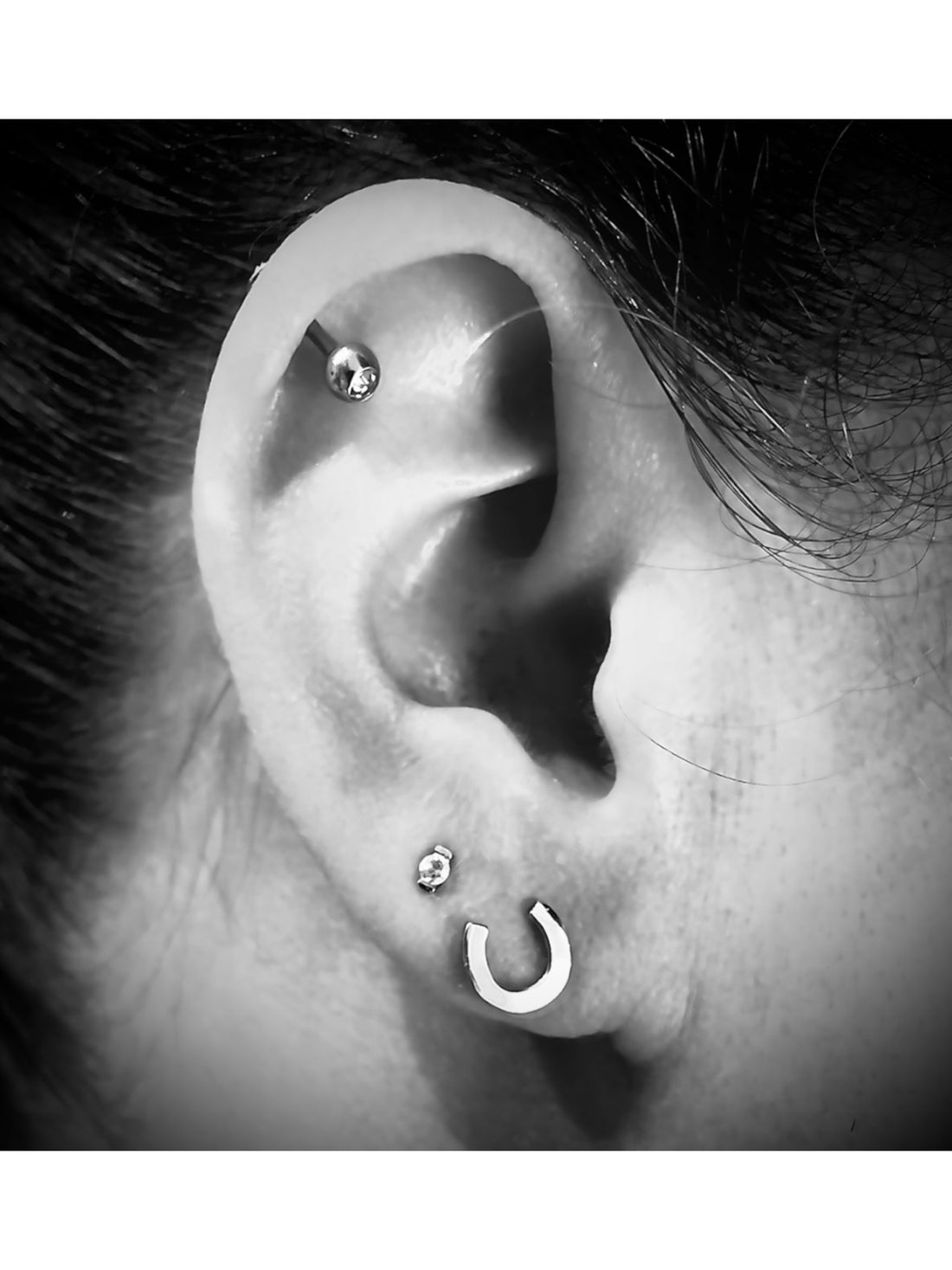 Simplistic Horseshoe Stud Earring