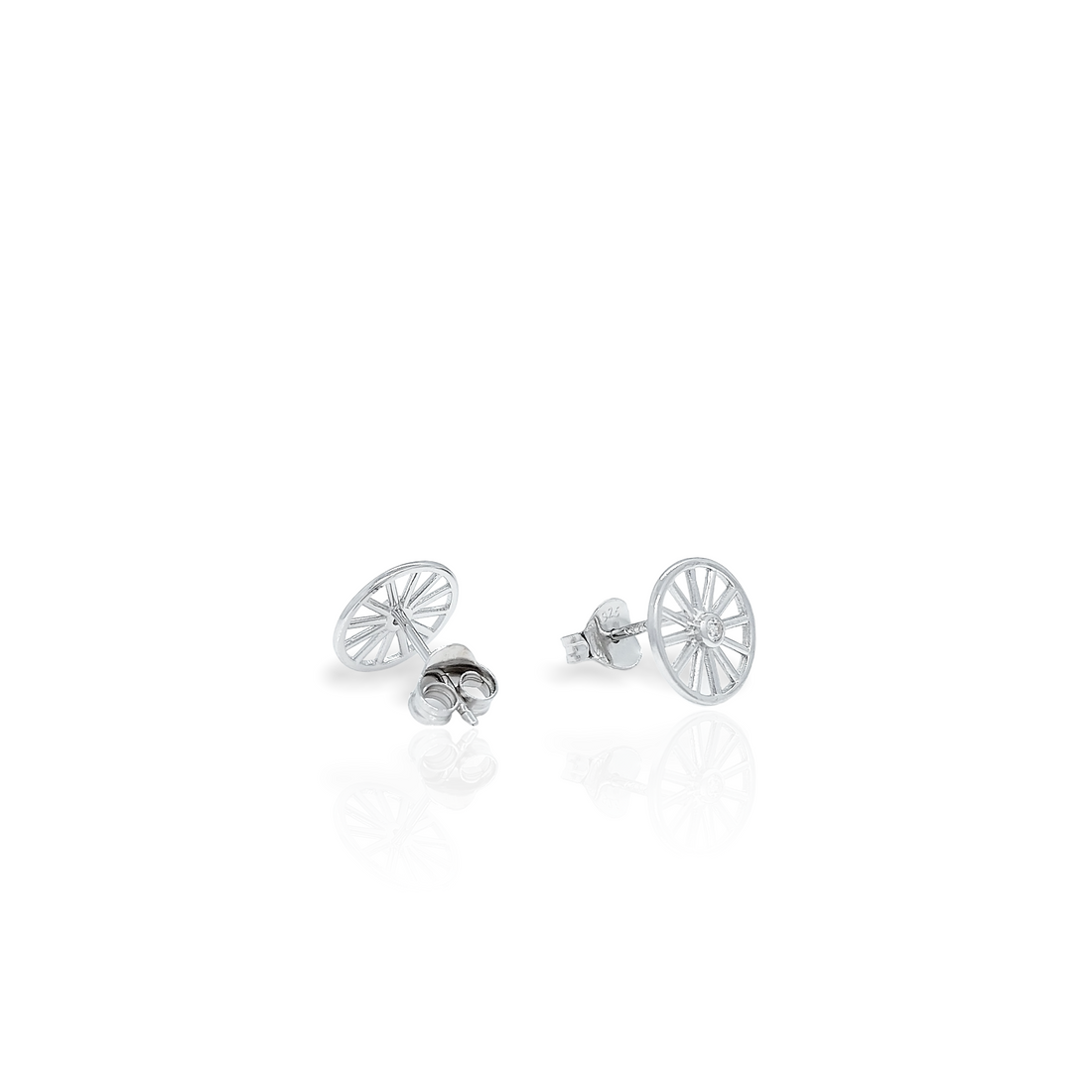 Carriage Wheel Stud Earring