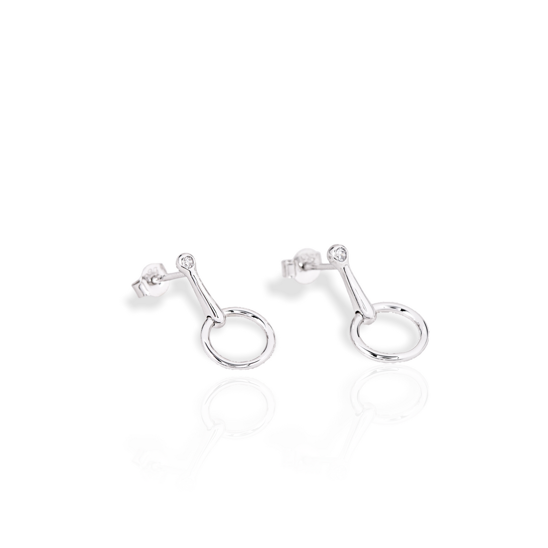 Loose Ring Snaffle Earrings